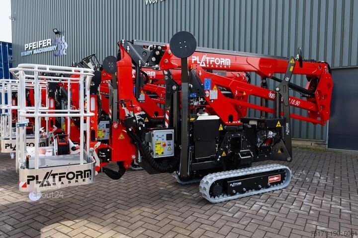 Leddelt teleskopisk arbejdsplatform Platform Basket Spider 18.90 PRO CE Declaration, Valid inspection,