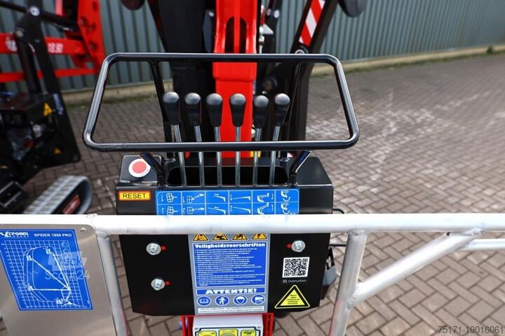 Leddelt teleskopisk arbejdsplatform Platform Basket Spider 18.90 PRO CE Declaration, Valid inspection,