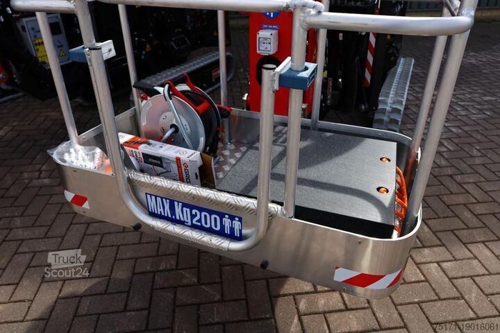 Leddelt teleskopisk arbejdsplatform Platform Basket Spider 18.90 PRO CE Declaration, Valid inspection,