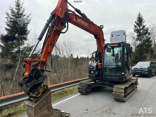 Koparka gąsienicowa Hitachi zx85us-6 excavator w/ rototilt, sanding bucket, di