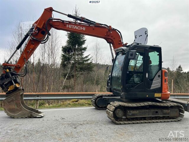 Koparka gąsienicowa Hitachi zx85us-6 excavator w/ rototilt, sanding bucket, di