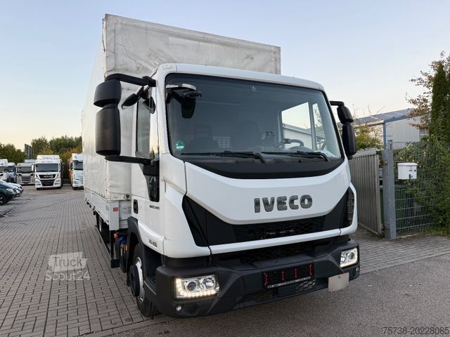 Dodávka s plachtovou bočnicou IVECO EuroCargo 75E21 Pritsche+Plane+LBW/Klima/3-Sitze