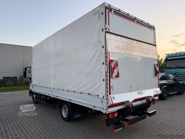 Dodávka s plachtovou bočnicou IVECO EuroCargo 75E21 Pritsche+Plane+LBW/Klima/3-Sitze
