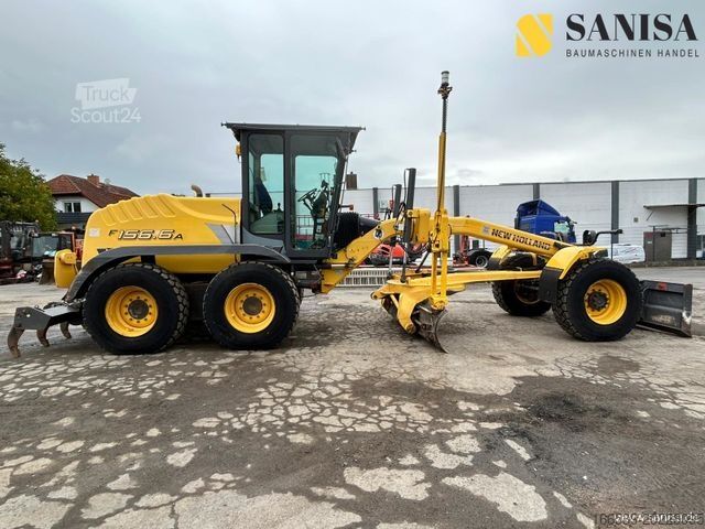Yol greyderi NEW HOLLAND F156.6 A/6x6/Trimble EM 400/5 Z. Heckaufreiser