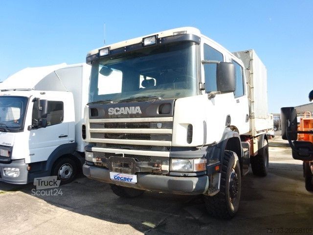 Camion plateau avec bâche SCANIA P 114 4x4 DoKa Pritsche Plane-Spriegel AHK SHZ