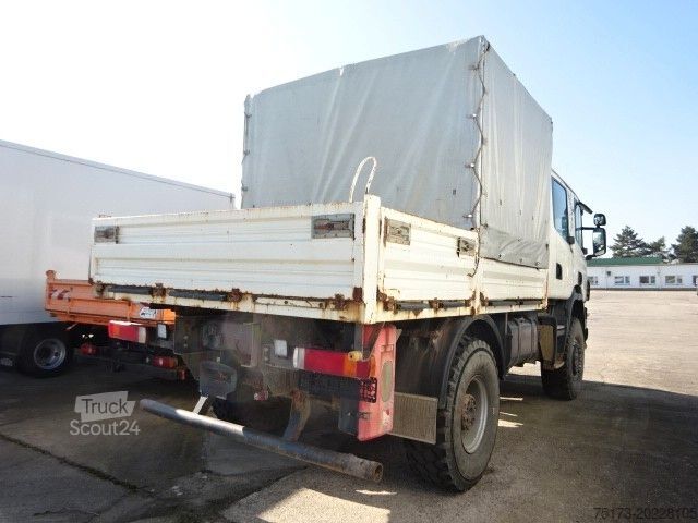 Camion plateau avec bâche SCANIA P 114 4x4 DoKa Pritsche Plane-Spriegel AHK SHZ