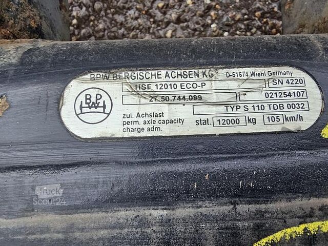 As BPW HSF 12010 ECO-P   TRAILER AXLE DRUM.
