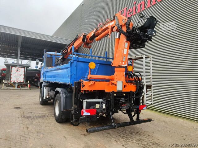 Kranwagen MAN TGA 18.350 4x4 Meiller 3 Seitenkipper Atlas 105...