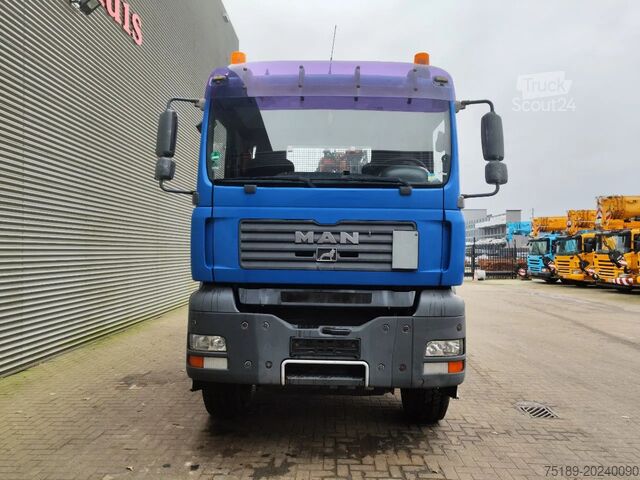 Kranwagen MAN TGA 18.350 4x4 Meiller 3 Seitenkipper Atlas 105...