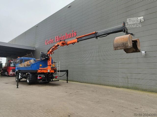 Kranwagen MAN TGA 18.350 4x4 Meiller 3 Seitenkipper Atlas 105...