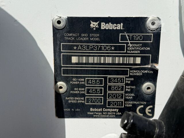 Kolesni nakladalnik BOBCAT T190 SKIDSTEER Closed Cabine High Flow *2560 Hou
