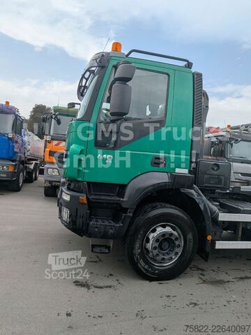 Tovornjak s kavljem za kontejnerje IVECO Trakker 410 / 6X4 / Full steel / Manual Retarder