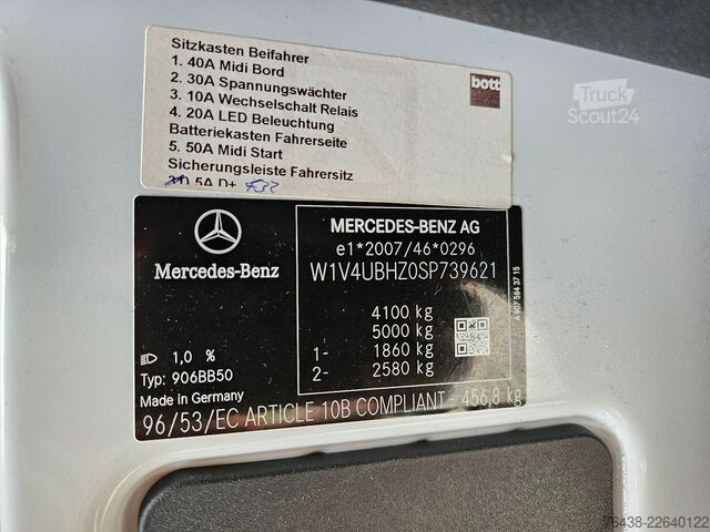 Dubă cu acoperiș înalt MERCEDES-BENZ eSprinter 414 BOTT WERKSTATT REGALE FULL HOUSE