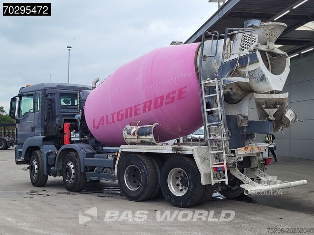 Mixeur MAN TGS 32.430 8X4 9m3 Stetter Steelsuspension Euro 6