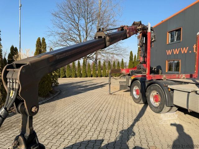 Holztransporter LKW MERCEDES-BENZ Actros 2660 6x4 Holztransport mit Kran Penz 10Z8