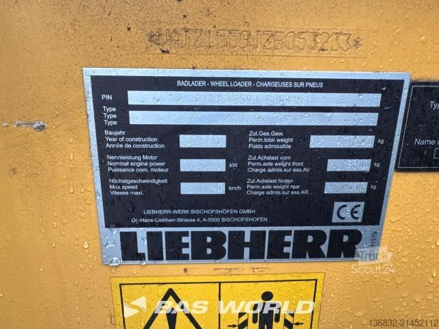 Wheel loader LIEBHERR L538 kein 524 542 546 wie neu * 3.229 Std.