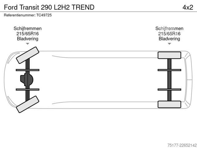 Panelvan Ford Transit 290 L2H2 TREND
