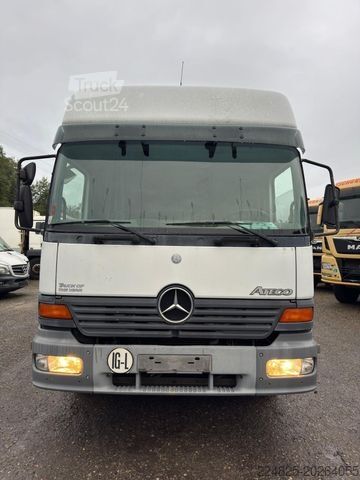 Box truck MERCEDES-BENZ ATEGO 1217L*KOFFERAUFBAU+LBW*2000*EURO2*