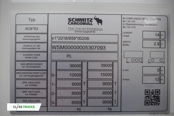 Semiremorcă frigorifică SCHMITZ CARGOBULL SKO Double Deck FP60 ThermoKing SLXi 300
