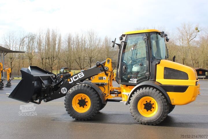 Radlader Bj. 2026 inkl. Schaufel 1,2 m³ JCB Radlader 409 inkl. Schaufel + Gabel