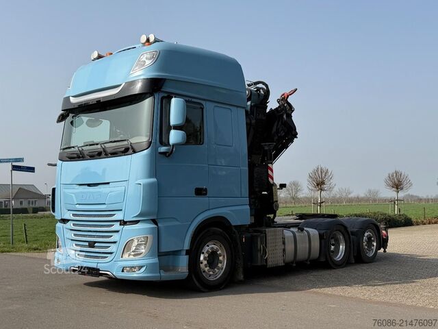 Tracteur standard DAF XF 530 FTN EURO 6!! KRAAN!!FASSI 54TM!! EURO6!!...