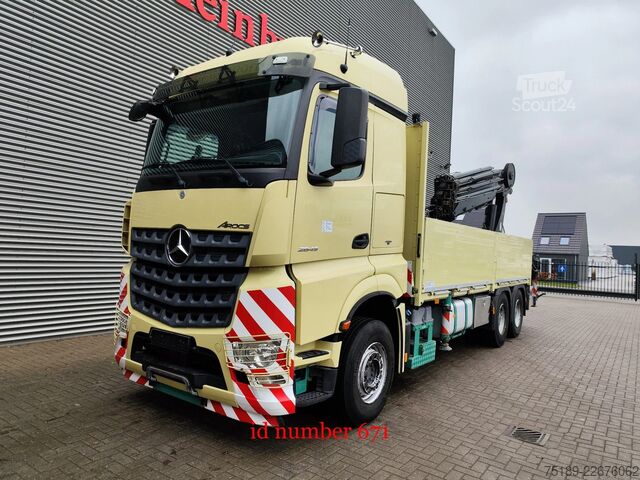 Vinç kamyonu Mercedes-Benz Arocs 2645 6x4 Euro 6 Hiab XS 377 Hipro 7 x Hyd...