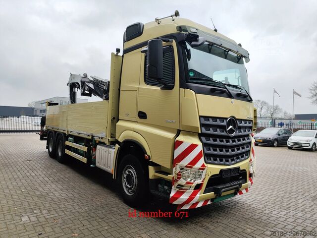 Vinç kamyonu Mercedes-Benz Arocs 2645 6x4 Euro 6 Hiab XS 377 Hipro 7 x Hyd...