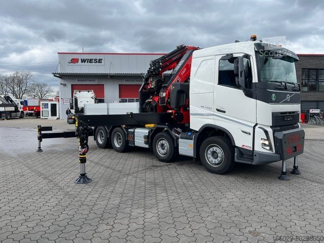 Plato nákladné auto VOLVO FH 500 8x4 Kran F820 RA2.27 Jib & Winde Sofort
