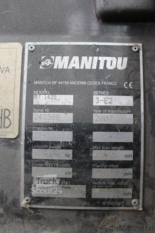 Manipulador telescópico MANITOU MT 1435 SL - Nr.: 588