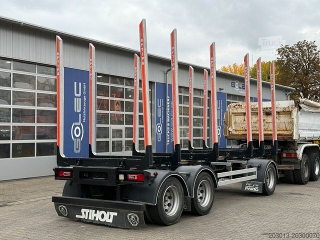 Rąstinių priekaba PAVIC HTA 27 Holzanhänger 3 Achse 27.000 Kg