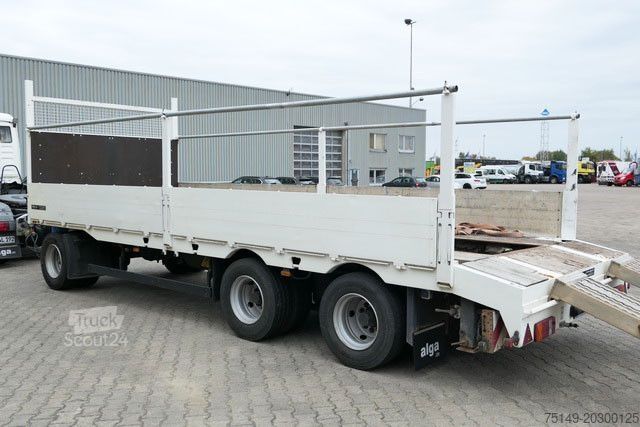 Naczepa niskopodwoziowa MEUSBURGER MPJ 3, Rampen, Luft-Lift, Bordwände, Container