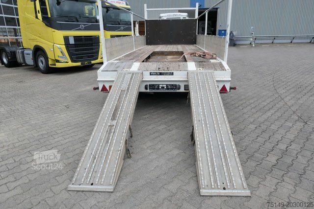 Naczepa niskopodwoziowa MEUSBURGER MPJ 3, Rampen, Luft-Lift, Bordwände, Container