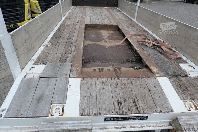 Åben trailer MEUSBURGER MPJ 3, Rampen, Luft-Lift, Bordwände, Container