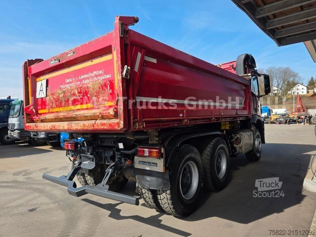 Üç taraflı damperli kamyon MERCEDES-BENZ Arocs 2643 / 6X4 / Ret / Meiller BORDMATIK