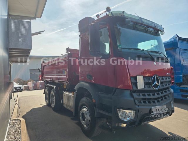 Üç taraflı damperli kamyon MERCEDES-BENZ Arocs 2643 / 6X4 / Ret / Meiller BORDMATIK