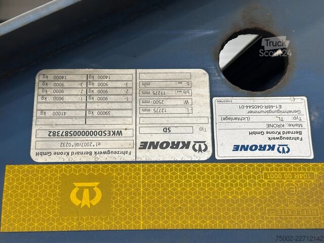 Konteineru pārvadājumi Krone stack of 3x 2013/2014 KRONE 40FT/45FT chassis /...