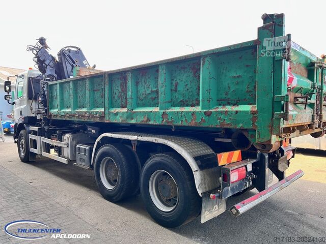 System med krogarm DAF CF 85.410 ATE, Hiab 166-3, 6x4 Big axle, Steel ...
