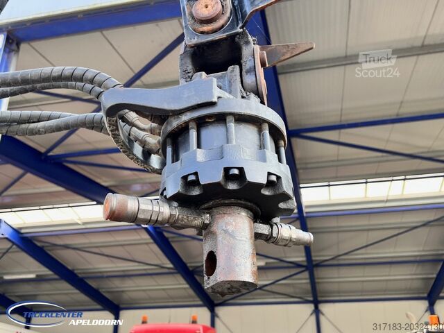 System med krogarm DAF CF 85.410 ATE, Hiab 166-3, 6x4 Big axle, Steel ...