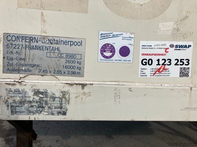 Причіп зі змінним кузовом SPIER Wechselbrücke Koffer