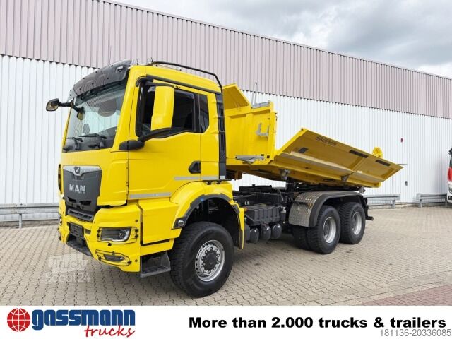 Самосвал MAN TGS 26.470 6x6 BB, Hohe Bauart, Navi,