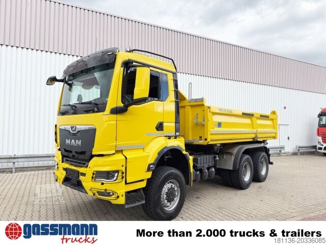 Самосвал MAN TGS 26.470 6x6 BB, Hohe Bauart, Navi,