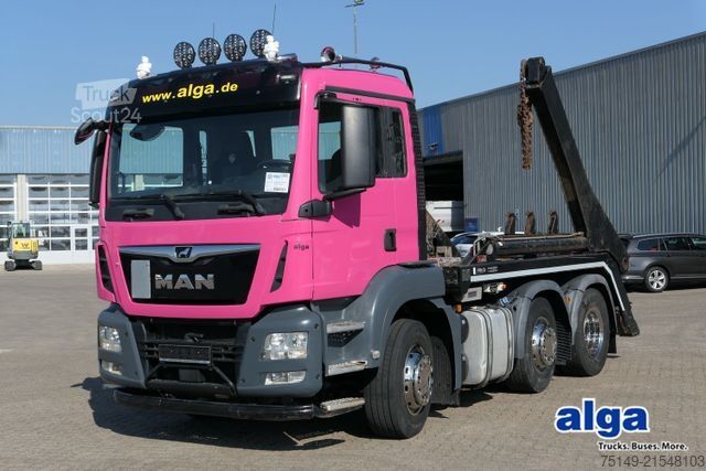 Autocarro ribaltabile MAN 26.460 TGS 6x2, Multilift Futura 18, Lenk-Lift