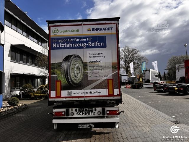 Open semitrailer with tarp SCHMITZ CARGOBULL Curtainsider Standard neue Plane