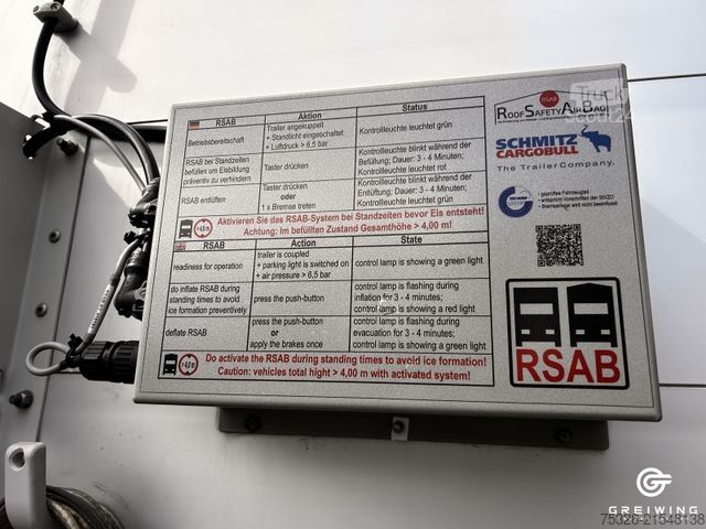 Open semitrailer with tarp SCHMITZ CARGOBULL Curtainsider Standard neue Plane