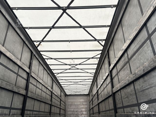 Open semitrailer with tarp KÖGEL Curtainsider Mega S24-1