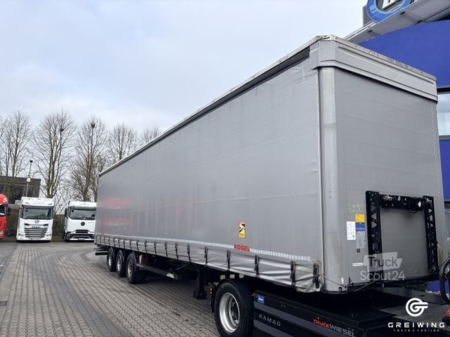 Open semitrailer with tarp KÖGEL Curtainsider Mega S24-1