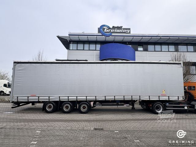 Open semitrailer with tarp KÖGEL Curtainsider Mega S24-1