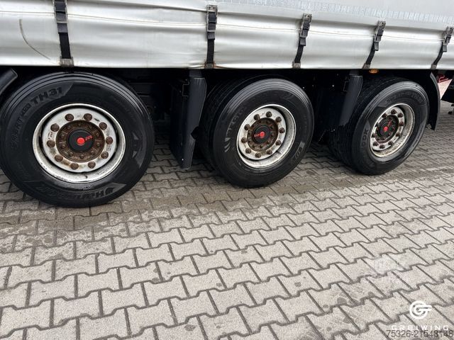 Open semitrailer with tarp KÖGEL Curtainsider Mega S24-1