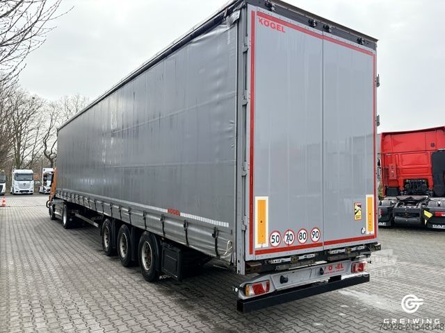 Open semitrailer with tarp KÖGEL Curtainsider Mega S24-1