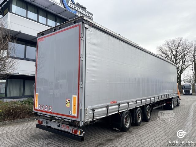 Open semitrailer with tarp KÖGEL Curtainsider Mega S24-1
